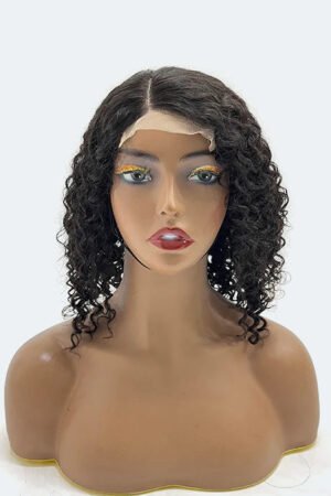 Nuochenghair 12 inches 4x4 Water Wavy Side Part Closure Wig