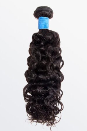 Nuochenghair 14-30 Inch Water Wave Virgin Brazilian Hair #1B Natural Black