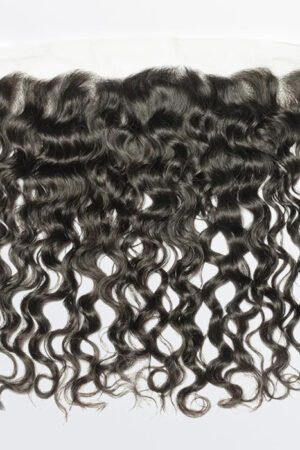 Nuochenghair 14-20 Inch 13" x 4" Natural Wavy Free Parted Frontal #1B Natural Black