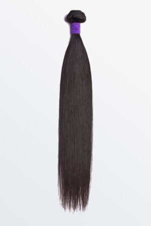 Nuochenghair 14-30 Inch 12A Premium Raw Indian Hair Straight #1B Natural Black ｜One Bundle