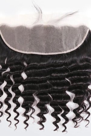 Nuochenghair 14-20 Inch 13" x 4" Deep Wavy Free Parted Frontal #1B Natural Black