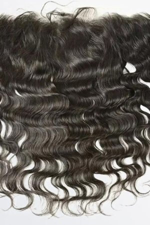 Nuochenghair 14-20 Inch 13" x 4" Ocean Wavy Free Parted Frontal #1B Natural Black