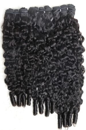 Nuochenghair 14-28 Inch Burmese Curly Bundles Virgin Brazilian Hair #1B Natural Black