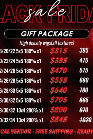 2025 Black Friday Package Deal| High Density Wigs $315-$845